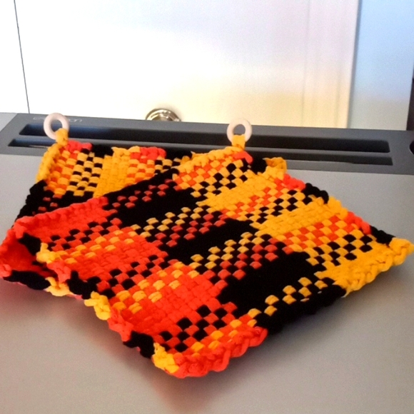 Handmade Parky Other - Halloween Handmade Potholder Set 🖤🧡💛 8" x 8" Large Size